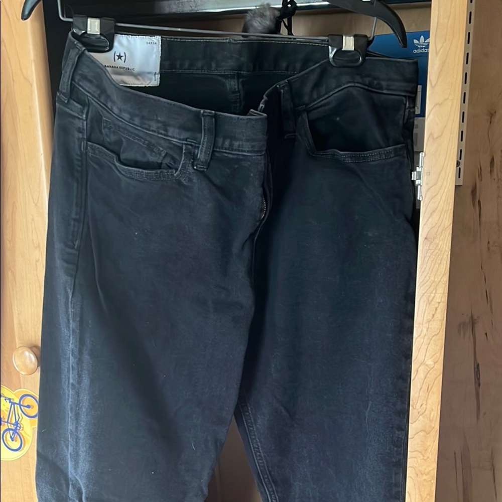 Banana Republic Black Straight Jeans Timeless Style